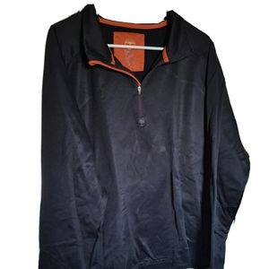 Timberland Men's Fleece Pullover Long Sleeve 1/4 Zip Jacket Black Size 2XL